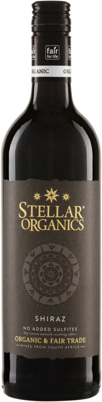 Stellar Organics Shiraz , Rotwein ohne Sulfit - Zusatz / Biowein Südafrika